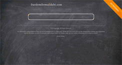 Desktop Screenshot of freedomfromalldebt.com