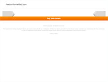 Tablet Screenshot of freedomfromalldebt.com